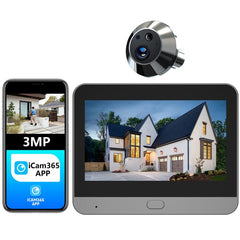 RH-PD10-I 4.3 inch HD Screen Motion Detection Smart WiFi Video Doorbell, RH-PD10-I