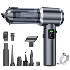 SUITU Digital Display Car Cordless High Power Brushless Vacuum Cleaner, One Touch Dustbin Emptying, Long Dust Collection Bin