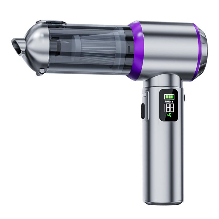 SUITU Digital Display Car Cordless High Power Brushless Vacuum Cleaner, One Touch Dustbin Emptying, Long Dust Collection Bin