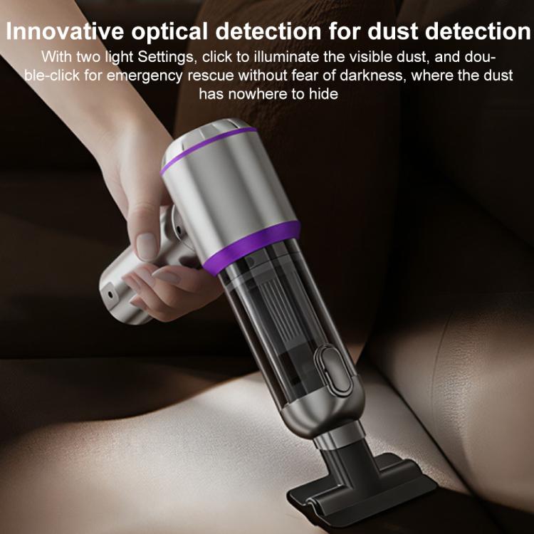 SUITU Digital Display Car Cordless High Power Brushless Vacuum Cleaner, One Touch Dustbin Emptying, Long Dust Collection Bin