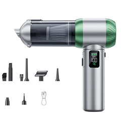 SUITU Handheld Blow Suction Combo LED Display Brushless Vacuum Cleaner, One Touch Dustbin Emptying, Long Dust Collection Bin