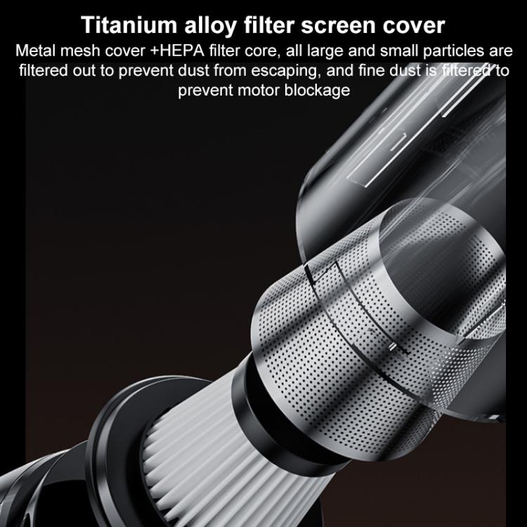 SUITU ST-128Plus 6000mAh Wireless Mini Handheld Blow Suction Combo Car Vacuum Cleaner