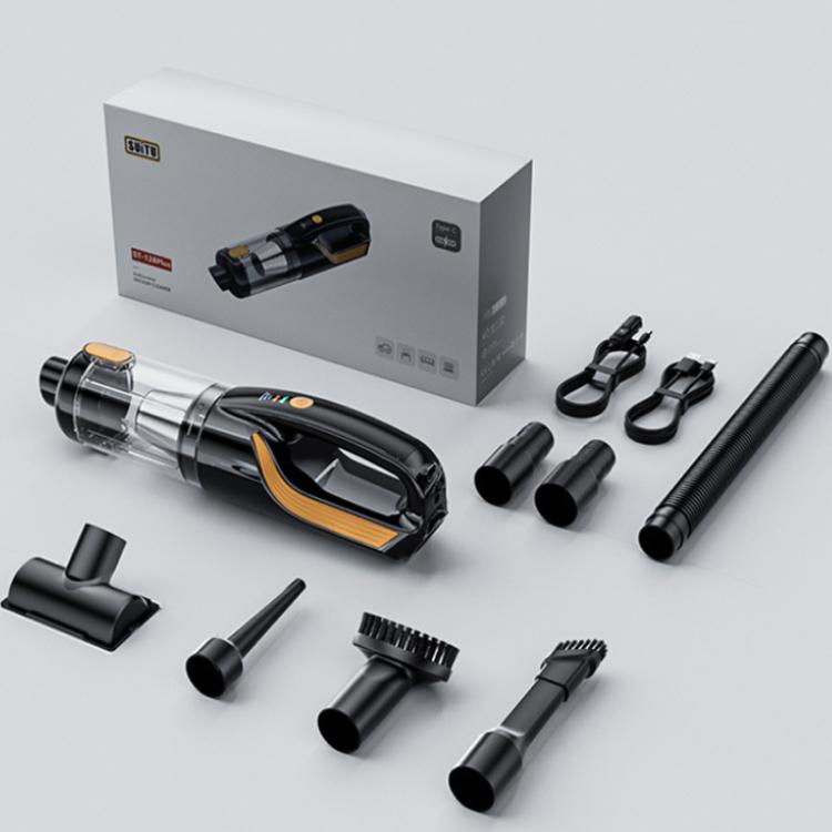 SUITU ST-128Plus 6000mAh Wireless Mini Handheld Blow Suction Combo Car Vacuum Cleaner