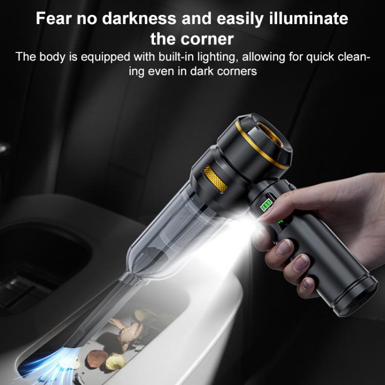 SUITU ST-6704APlus Car Digital Display Blow Suction Combo Vacuum Cleaner, One Touch Dustbin Emptying