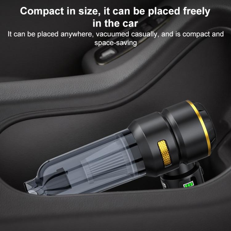 SUITU ST-6704APlus Car Digital Display Blow Suction Combo Vacuum Cleaner, One Touch Dustbin Emptying