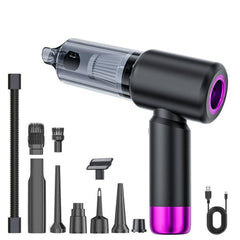 SUITU ST-6103BPlus 6000mAh Small Handheld Blow Suction Combo Car Vacuum Cleaner, ST-6103BPlus (Champagne Bright Silver), ST-6103BPlus (Metal Gray Silver), ST-6103BPlus (Blue Gold), ST-6103BPlus (Black Purple)