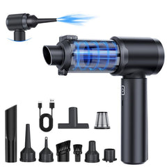 SUITU Handheld Wireless Charging Blow Suction Dual Use Car Vacuum Cleaner, One Touch Dustbin Emptying, Ordinary Dustbin