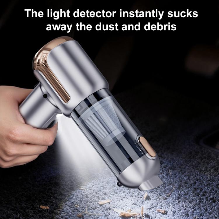 SUITU Digital Display Handheld Blow Suction Combo Car Vacuum Cleaner, One Touch Dustbin Emptying, Extended Dustbin