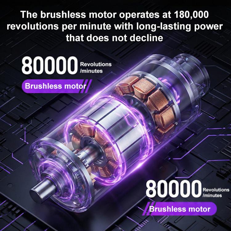 SUITU ST-6708APlus Digital Display Handheld Blow Suction Combo Car Brushless Motor Vacuum Cleaner