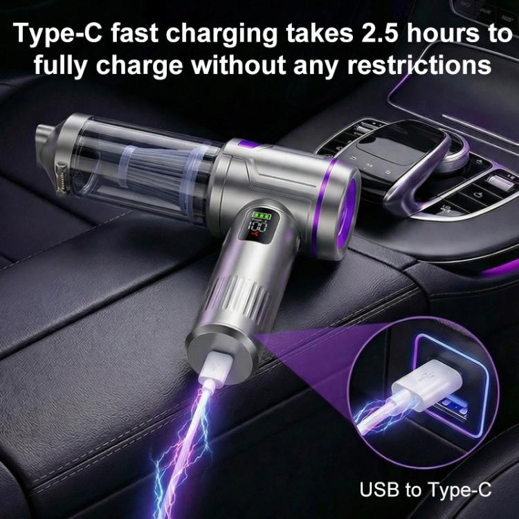 SUITU ST-6708APlus Digital Display Handheld Blow Suction Combo Car Brushless Motor Vacuum Cleaner