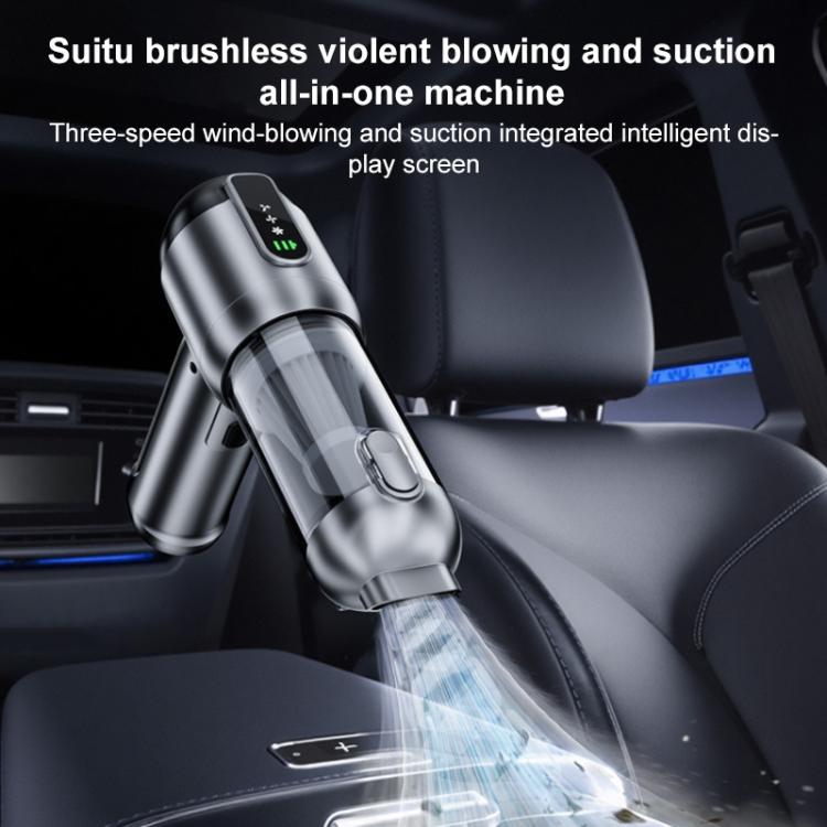 SUITU ST-6707APlus Portable Digital Display Blow Suction Combo USB Charging Car Vacuum Cleaner