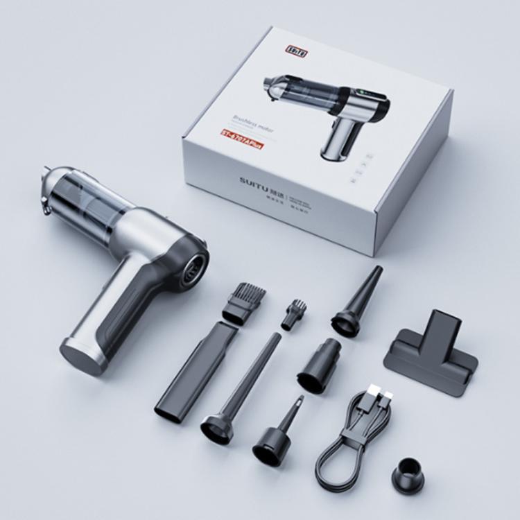 SUITU ST-6707APlus Portable Digital Display Blow Suction Combo USB Charging Car Vacuum Cleaner