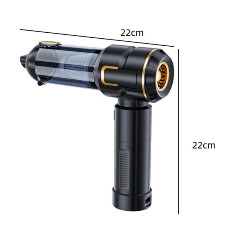 SUITU Handheld Blow Suction Combo Removable Battery Car Vacuum Cleaner, One Touch Dustbin Emptying, Extended Dustbin