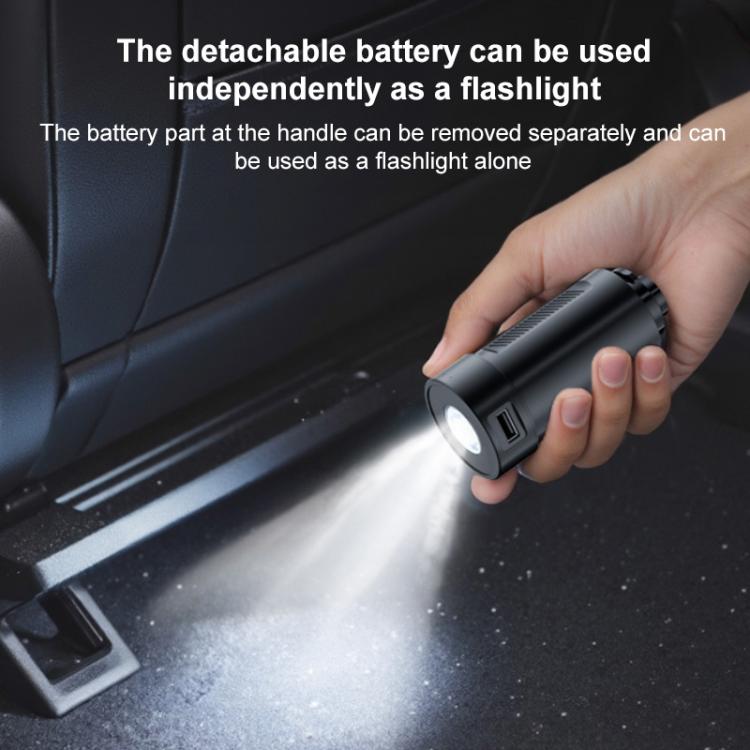 SUITU Handheld Blow Suction Combo Removable Battery Car Vacuum Cleaner, One Touch Dustbin Emptying, Extended Dustbin