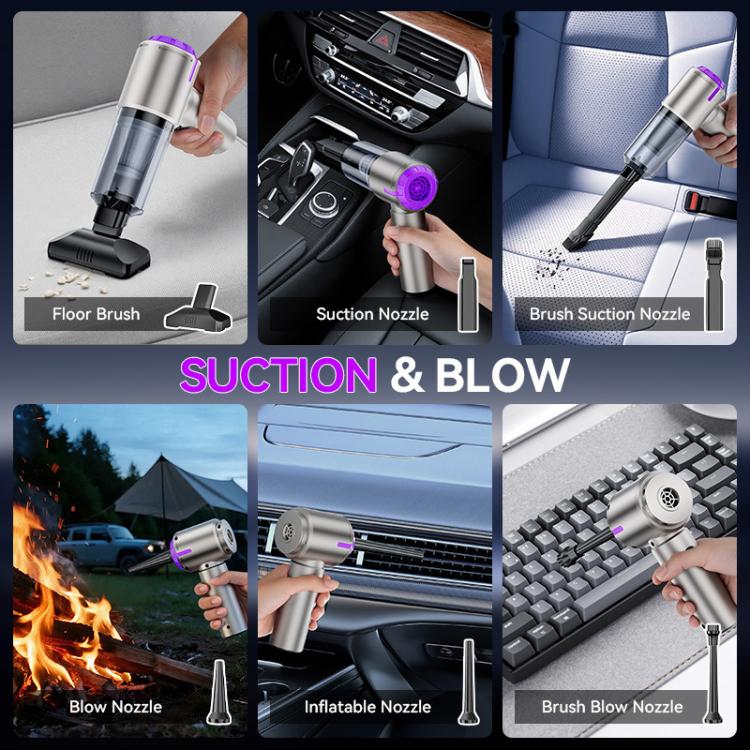 SUITU ST-6642Pro 4000mAh Portable Handheld Car Brushless Motor Vacuum Cleaner