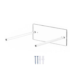 Wall-Mounted Clear Acrylic Cowboy Hat Storage Rack Sun Hat Display Stand, Single Pack, 2pcs/Pack