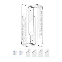 1 Pair/Pack Clear Acrylic Curtain Tieback Holder Curtain Clips, Support Drill-free and Drilled Installation