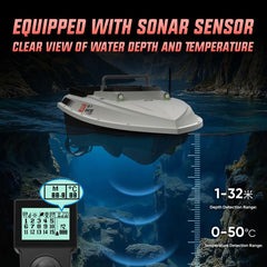D80E GPS High Power Smart Remote Control Fishing Bait Boat with Sonar Sensor, EU Plug, US Plug, UK Plug