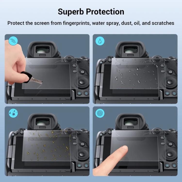 HD Anti-Scratch Anti-Fingerprint Tempered Glass Film, For Canon EOS C50