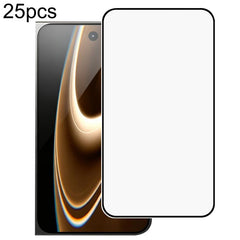 25pcs High Aluminum 380 Glue Silk Screen Printed Tempered Glass Film, For iPhone Fold Outer Screen, For iPhone 18, For iPhone 18 Pro, For iPhone 18 Pro Max, For iPhone 17 Pro Max, For iPhone 17 Pro, For iPhone 17 / 16 Pro, For iPhone Air               ...