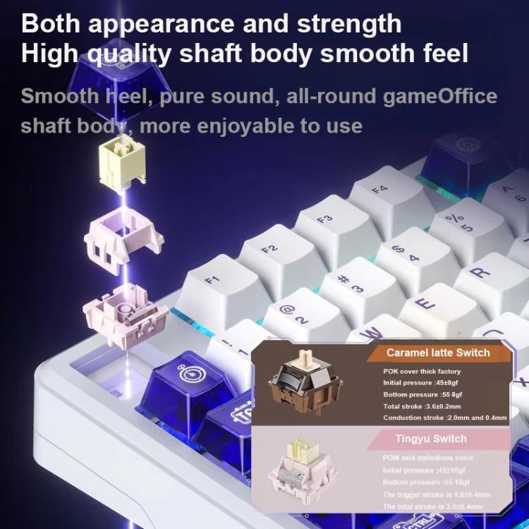 AULA L99 Smart Touch Screen Tri-Mode RGB Customizable Mechanical Keyboard