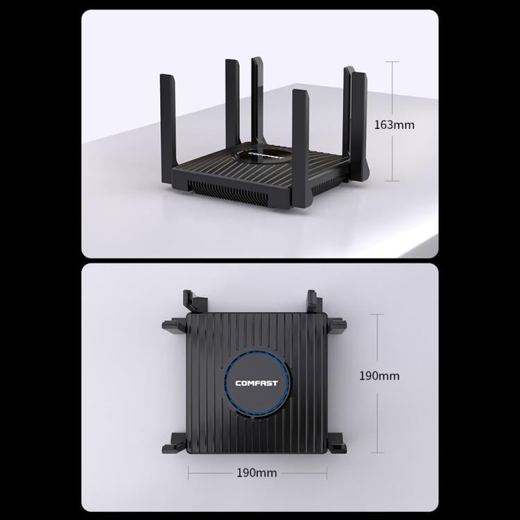 COMFAST CF-WR673BE WiFi 7 Gigabit Dual-Band 2700M Gaming Wireless Router, AU Plug, EU Plug, US Plug