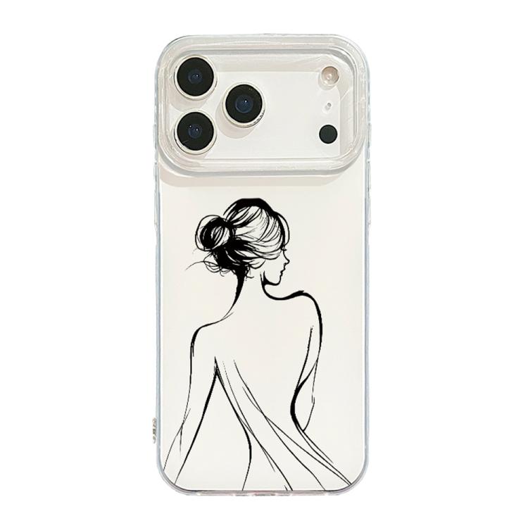 Transparent Frame IMD Cream Phone Case, For iPhone 17e / 16e, For iPhone 17 Pro Max, For iPhone 17 Pro, For iPhone 17