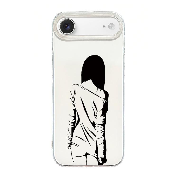 Transparent Frame IMD Cream Phone Case, For iPhone Air, For iPhone 16 Pro Max, For iPhone 16 Pro, For iPhone 16 Plus
