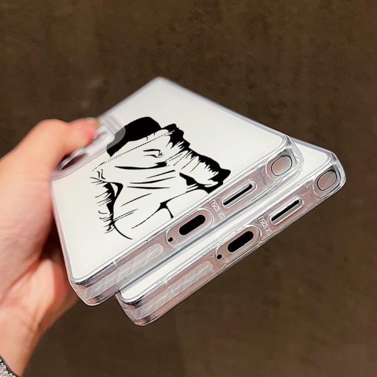 Transparent Frame IMD Cream Phone Case, For iPhone Air, For iPhone 16 Pro Max, For iPhone 16 Pro, For iPhone 16 Plus