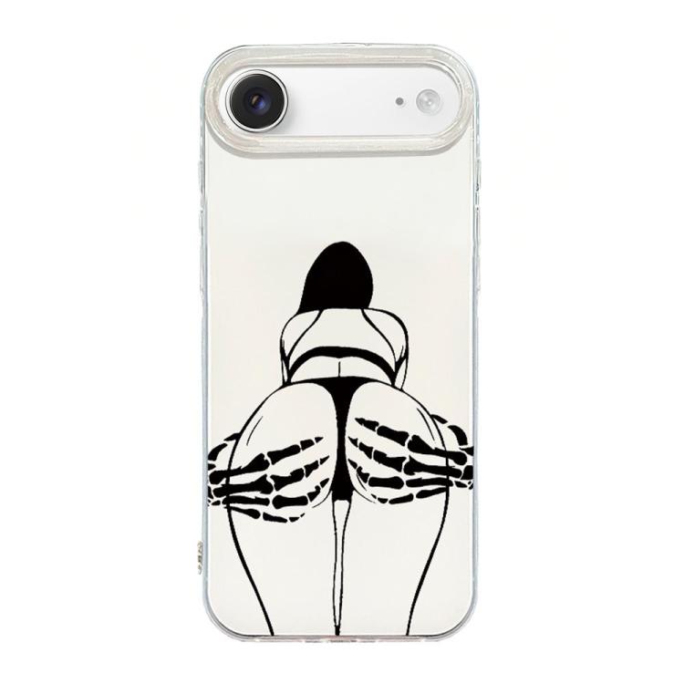 Transparent Frame IMD Cream Phone Case, For iPhone Air, For iPhone 16 Pro Max, For iPhone 16 Pro, For iPhone 16 Plus