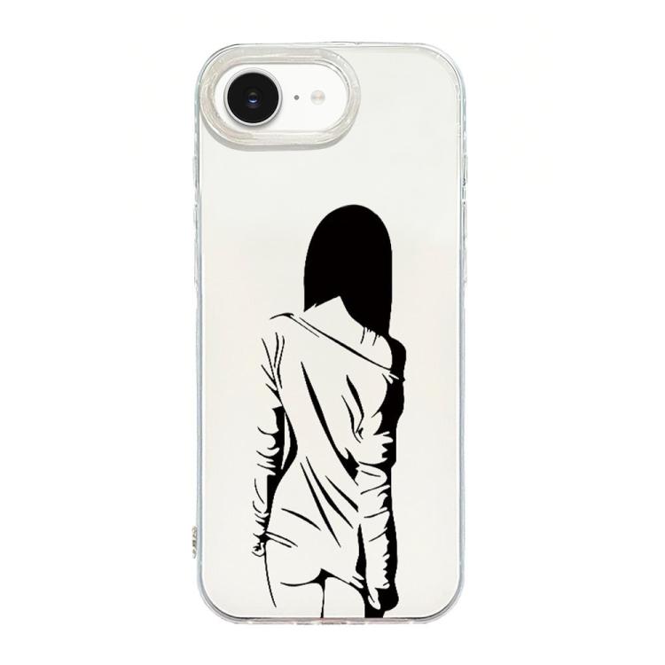 Transparent Frame IMD Cream Phone Case, For iPhone 17e / 16e, For iPhone 17 Pro Max, For iPhone 17 Pro, For iPhone 17