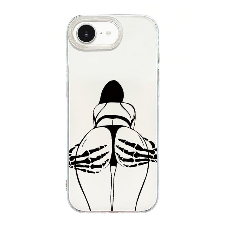 Transparent Frame IMD Cream Phone Case, For iPhone 17e / 16e, For iPhone 17 Pro Max, For iPhone 17 Pro, For iPhone 17