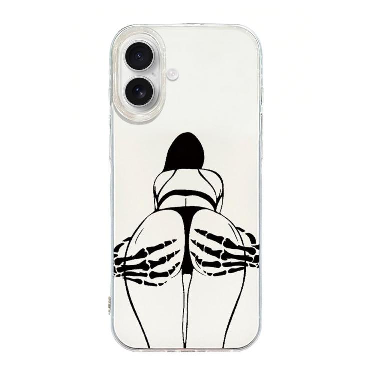 Transparent Frame IMD Cream Phone Case, For iPhone Air, For iPhone 16 Pro Max, For iPhone 16 Pro, For iPhone 16 Plus