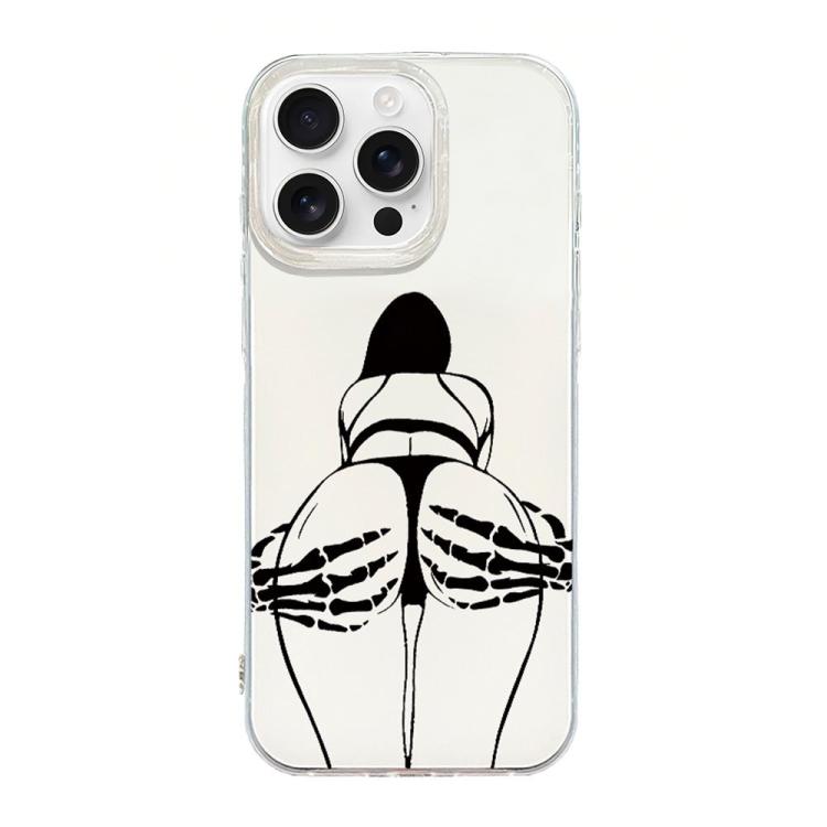 Transparent Frame IMD Cream Phone Case, For iPhone 16, For iPhone 15 Pro Max, For iPhone 15 Pro, For iPhone 15 Plus