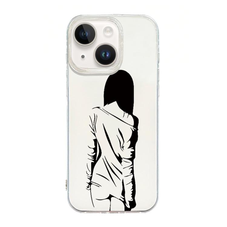 Transparent Frame IMD Cream Phone Case, For iPhone 16, For iPhone 15 Pro Max, For iPhone 15 Pro, For iPhone 15 Plus