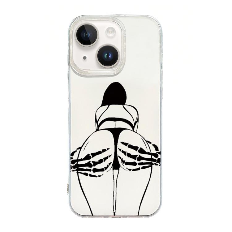 Transparent Frame IMD Cream Phone Case, For iPhone 16, For iPhone 15 Pro Max, For iPhone 15 Pro, For iPhone 15 Plus