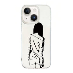 Transparent Frame IMD Cream Phone Case, For iPhone 15, For iPhone 14 Plus, For iPhone 14, For iPhone 14 Pro