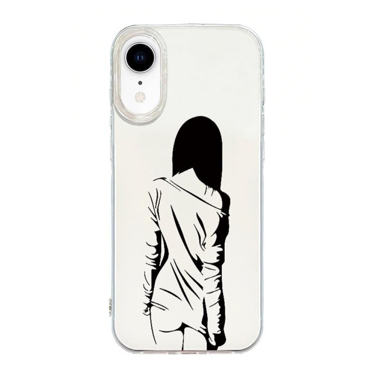 Transparent Frame IMD Cream Phone Case, For iPhone XR, For iPhone XS Max, For iPhone 8 Plus / 7 Plus