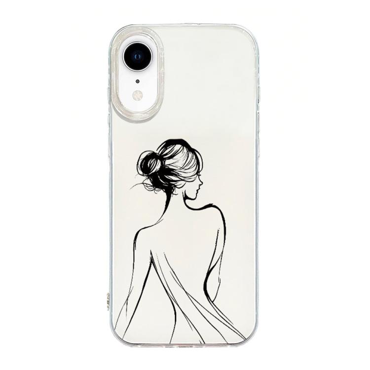 Transparent Frame IMD Cream Phone Case, For iPhone XR, For iPhone XS Max, For iPhone 8 Plus / 7 Plus