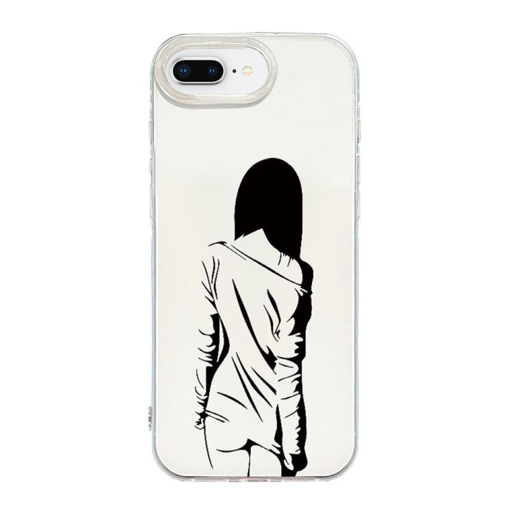 Transparent Frame IMD Cream Phone Case, For iPhone XR, For iPhone XS Max, For iPhone 8 Plus / 7 Plus