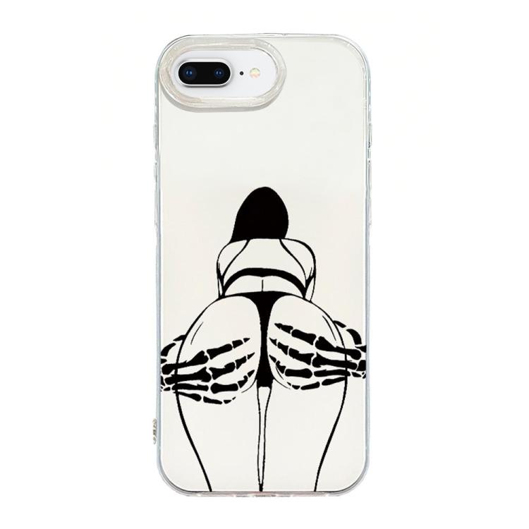 Transparent Frame IMD Cream Phone Case, For iPhone XR, For iPhone XS Max, For iPhone 8 Plus / 7 Plus
