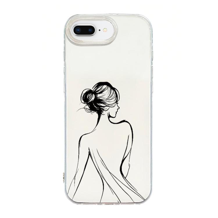 Transparent Frame IMD Cream Phone Case, For iPhone XR, For iPhone XS Max, For iPhone 8 Plus / 7 Plus