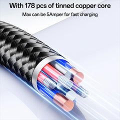 Yesido CA212 140W Type-C to Type-C Super Fast Charging Data Cable, Length: 1.2m