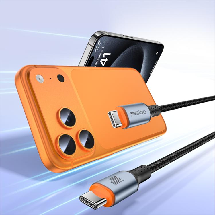 Yesido CA212 140W Type-C to Type-C Super Fast Charging Data Cable, Length: 1.2m