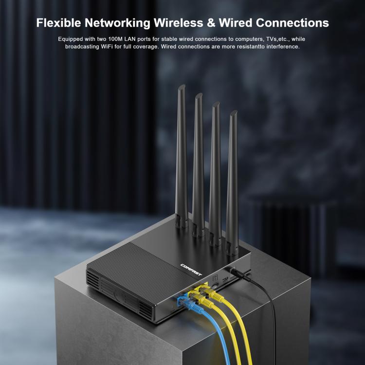 COMFAST CF-E13 Portable 4G SIM to Ethernet / WiFi Router, CF-E13