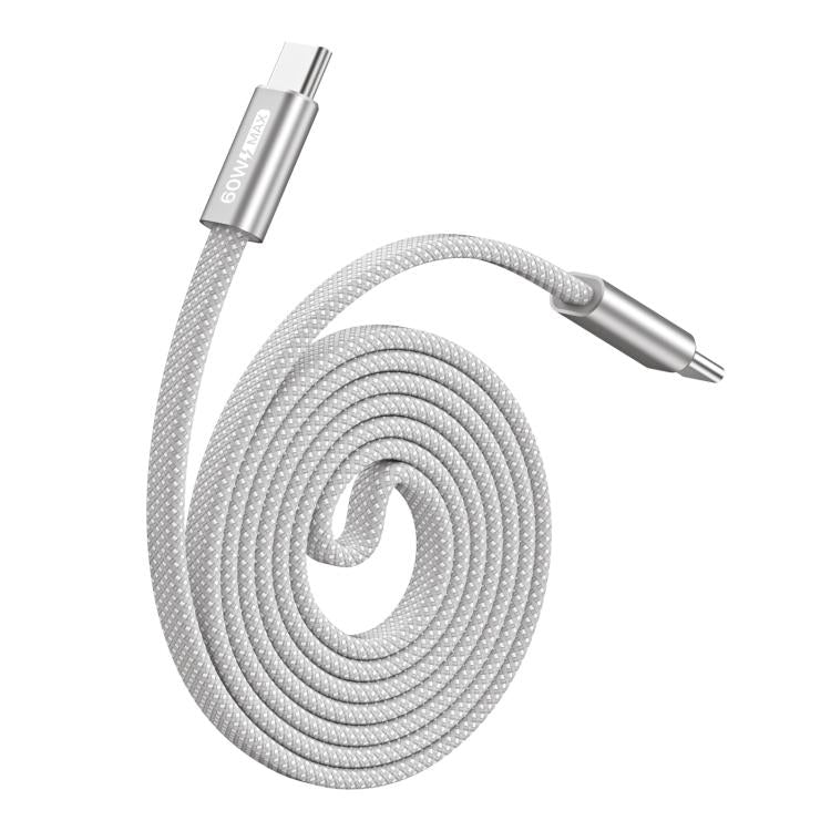 DUX DUCIS AUTO Series 60W Type-C to Type-C Magnetic Nylon Braided Data Cable, Length: 1m, Type-C to Type-C