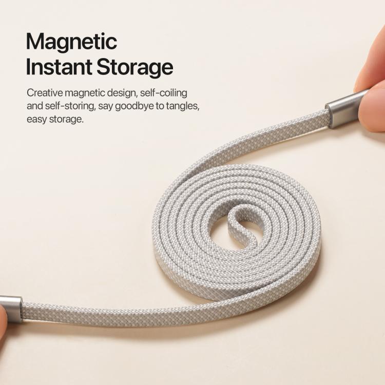 DUX DUCIS AUTO Series 60W Type-C to Type-C Magnetic Nylon Braided Data Cable, Length: 1m, Type-C to Type-C