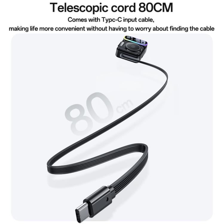 Yesido DS38 65W 8-in-1 Magnetic Wireless Charging Station with Telescopic Cord, DS38