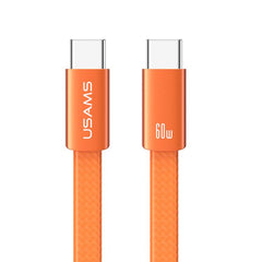 USAMS SJ783 U96 1.2m 60W USB-C / Type-C to USB-C / Type-C Aluminum Alloy Fast Charging Data Cable, SJ783USB02, SJ783USB01