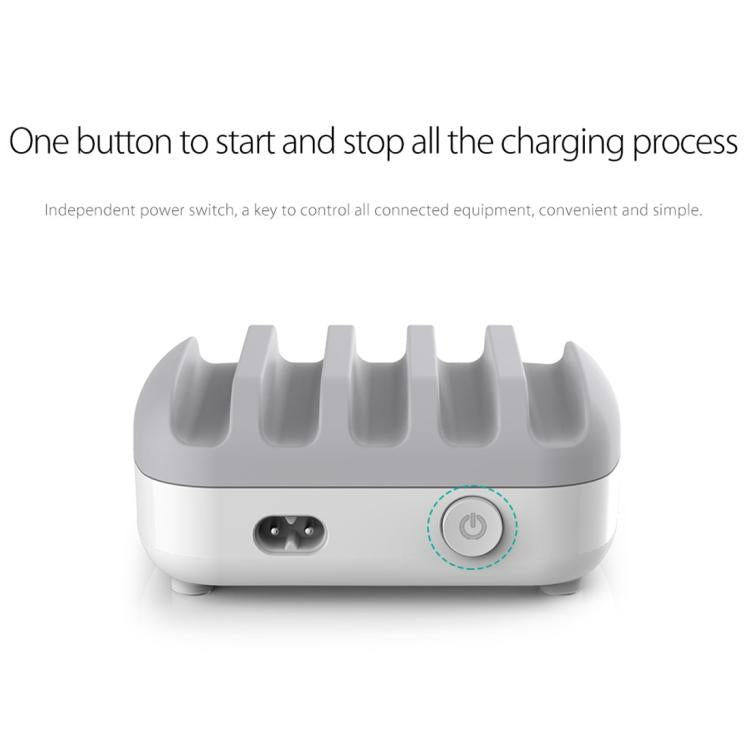 ORICO DUK-5P 40W 5 USB Ports Smart Charging Station with Stand, US Plug, UK Plug, AU Plug